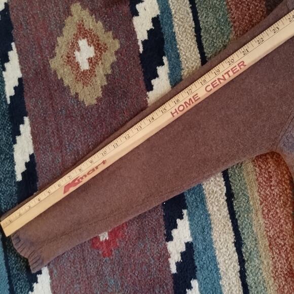 Columbia Cotton & Angora Brown Pullover Button Detail Athleisure Knit Sweater XL - Picture 10 of 14